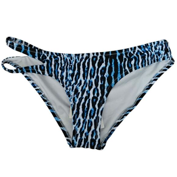 Jessica Simpson Blue and black leopard print Bikini Size Small - Picture 1 of 7